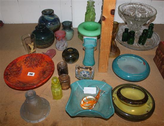 Collection of  Studio glass